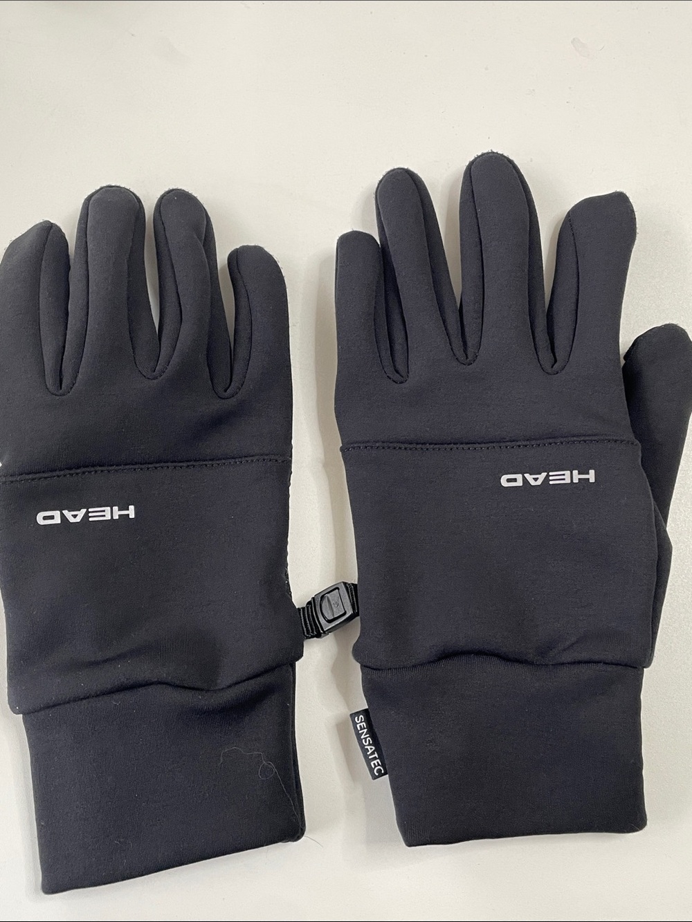 Head Running Gloves Large Sensatec Touchscreen Black